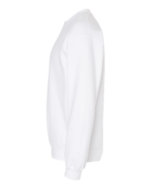 Gildan Softstyle® Midweight Crewneck Sweatshirt SF000 White Custom Embroidered Business Logo