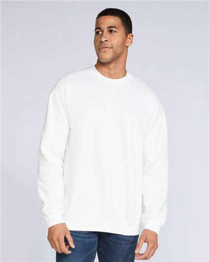 Gildan Softstyle® Midweight Crewneck Sweatshirt SF000 Stone Blue Custom Embroidered Business Logo