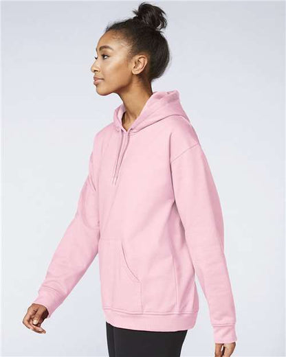 Gildan Softstyle® Midweight Hooded Sweatshirt SF500 Light Pink Custom Embroidered Business Logo