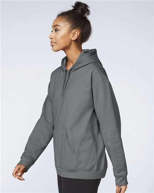 Gildan Softstyle® Midweight Hooded Sweatshirt SF500 Charcoal Custom Embroidered Business Logo