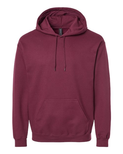 Gildan Softstyle® Midweight Hooded Sweatshirt SF500 Maroon Custom Embroidered Business Logo