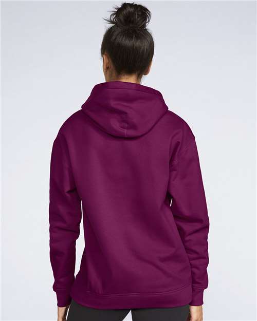 Gildan Softstyle® Midweight Hooded Sweatshirt SF500 Maroon Custom Embroidered Business Logo