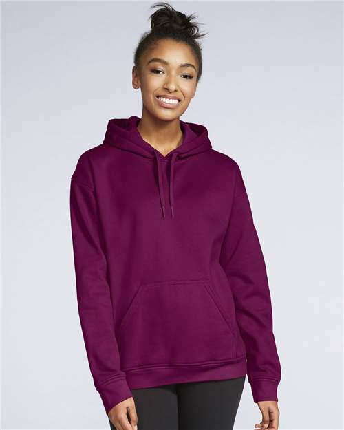 Gildan Softstyle® Midweight Hooded Sweatshirt SF500 Light Pink Custom Embroidered Business Logo