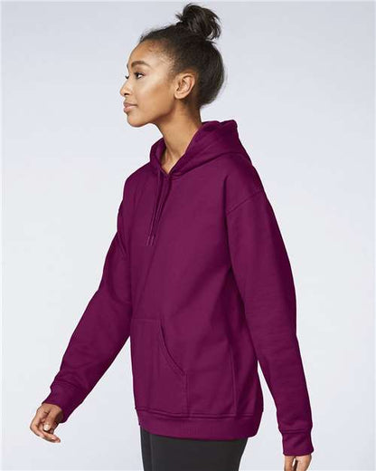Gildan Softstyle® Midweight Hooded Sweatshirt SF500 Maroon Custom Embroidered Business Logo