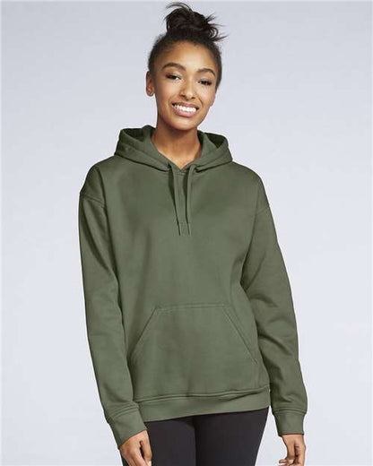 Gildan Softstyle® Midweight Hooded Sweatshirt SF500 Maroon Custom Embroidered Business Logo