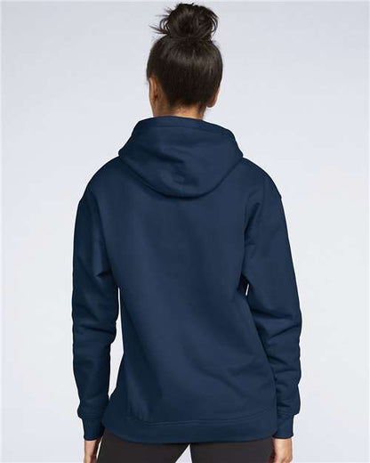 Gildan Softstyle® Midweight Hooded Sweatshirt SF500 Navy Custom Embroidered Business Logo