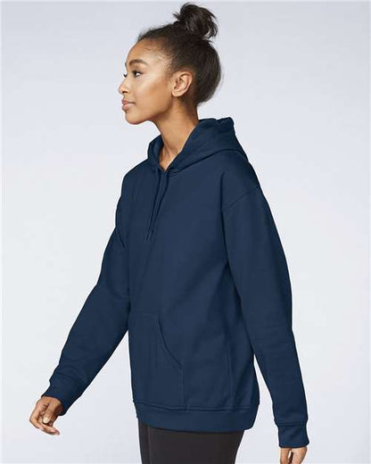 Gildan Softstyle® Midweight Hooded Sweatshirt SF500 Navy Custom Embroidered Business Logo
