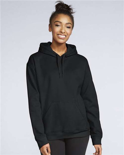 Custom Embroidered  Gildan Softstyle® Midweight Hooded Sweatshirt SF500 Black