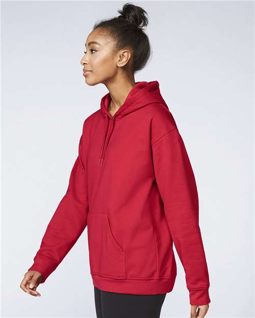 Gildan Softstyle® Midweight Hooded Sweatshirt SF500 Red Custom Embroidered Business Logo