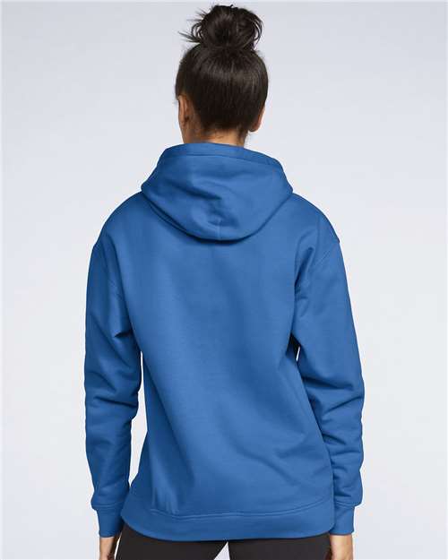 Gildan Softstyle® Midweight Hooded Sweatshirt SF500 Royal Custom Embroidered Business Logo