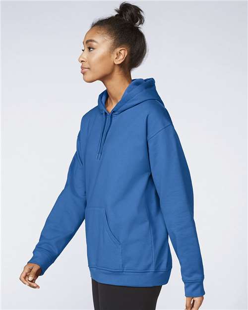 Gildan Softstyle® Midweight Hooded Sweatshirt SF500 Royal Custom Embroidered Business Logo