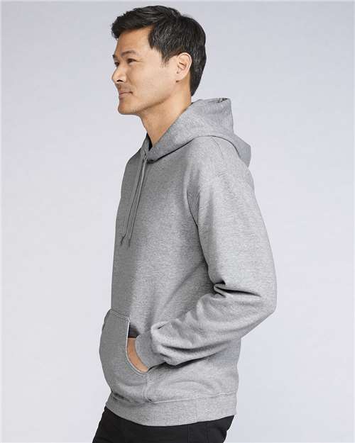 Gildan Softstyle® Midweight Hooded Sweatshirt SF500 Sport Grey Custom Embroidered Business Logo