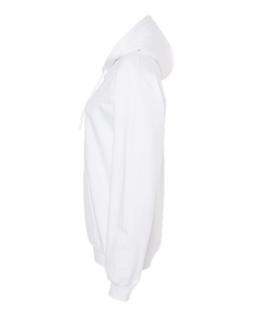 Gildan Softstyle® Midweight Hooded Sweatshirt SF500 White Custom Embroidered Business Logo