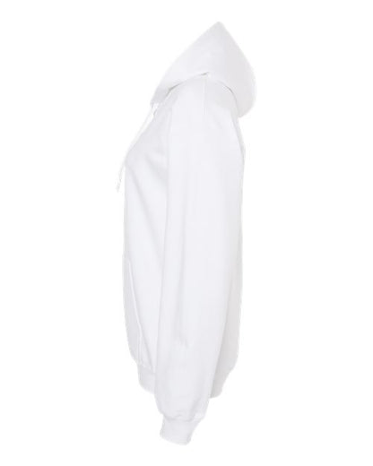 Gildan Softstyle® Midweight Hooded Sweatshirt SF500 White Custom Embroidered Business Logo