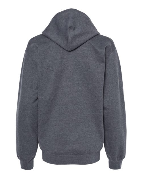Gildan Softstyle® Midweight Hooded Sweatshirt SF500 Dark Heather Custom Embroidered Business Logo