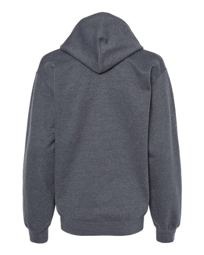 Gildan Softstyle® Midweight Hooded Sweatshirt SF500 Dark Heather Custom Embroidered Business Logo