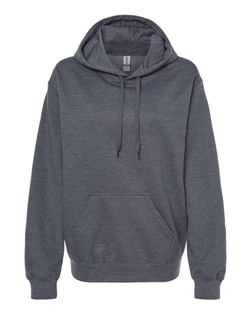 Gildan Softstyle® Midweight Hooded Sweatshirt SF500 Dark Heather Custom Embroidered Business Logo