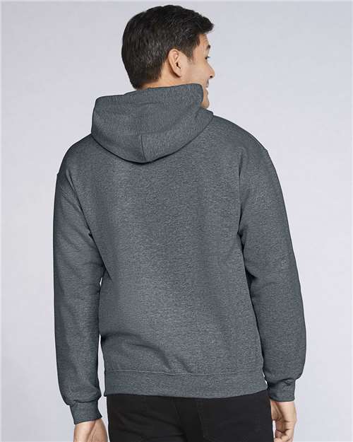 Gildan Softstyle® Midweight Hooded Sweatshirt SF500 Dark Heather Custom Embroidered Business Logo