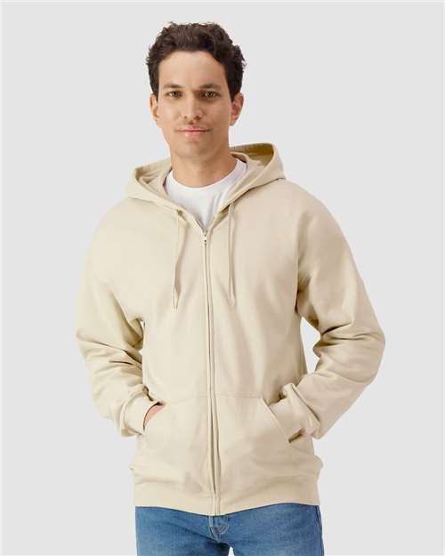 Gildan Softstyle® Full-Zip Hooded Sweatshirt SF600 Custom Embroidered Business Logo