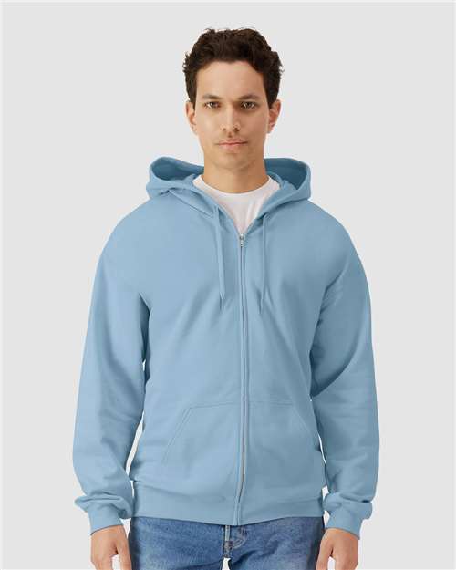 Gildan Softstyle® Full-Zip Hooded Sweatshirt SF600 Custom Embroidered Business Logo