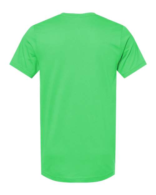 BELLA + CANVAS Jersey Tee 3001 Synthetic Green Custom Embroidered Business Logo