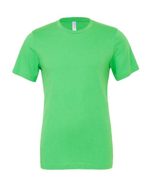 BELLA + CANVAS Jersey Tee 3001 Synthetic Green Custom Embroidered Business Logo