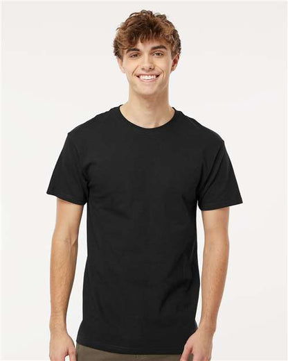 Custom Embroidered  M&O Gold Soft Touch T-Shirt 4800 Black