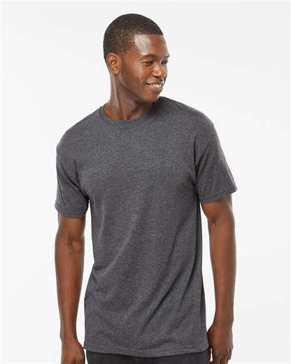 Custom Embroidered  M&O Gold Soft Touch T-Shirt 4800 Dark Heather