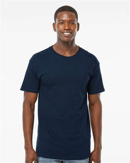 Custom Embroidered  M&O Gold Soft Touch T-Shirt 4800 Deep Navy