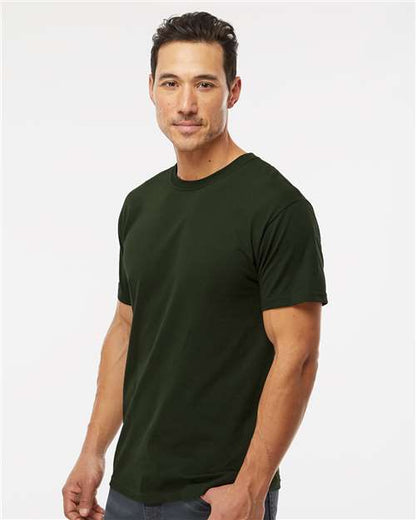 M&O Gold Soft Touch T-Shirt 4800 Forest Green
