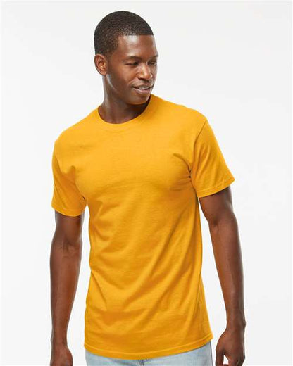 Custom Embroidered  M&O Gold Soft Touch T-Shirt 4800 Gold