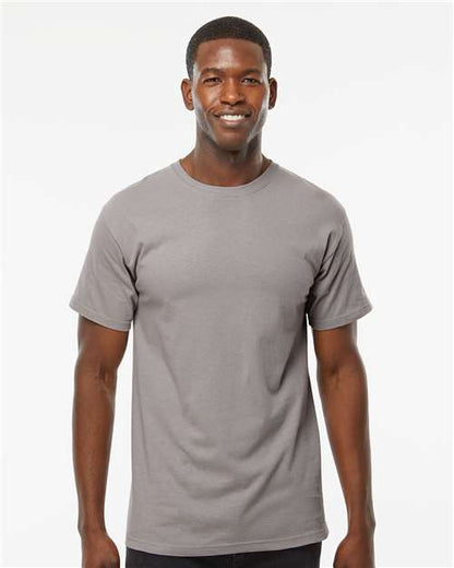 Custom Embroidered  M&O Gold Soft Touch T-Shirt 4800 Gravel