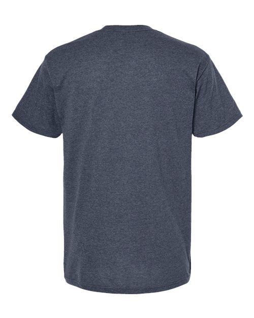 M&O Gold Soft Touch T-Shirt 4800 Heather Navy
