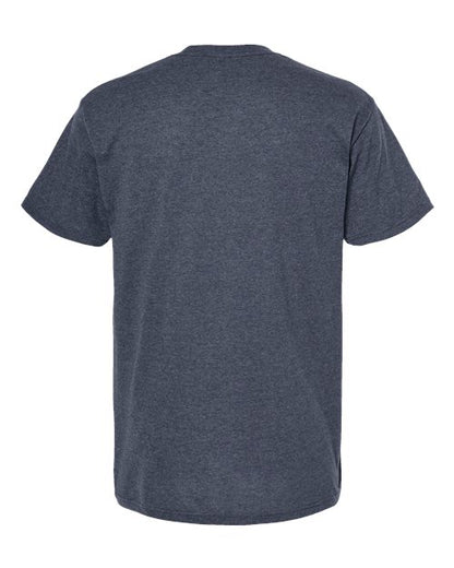 M&O Gold Soft Touch T-Shirt 4800 Heather Navy