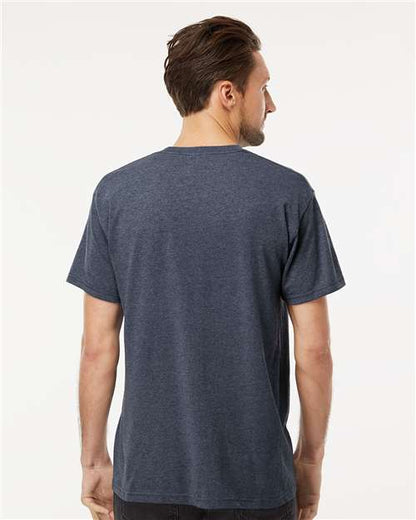 M&O Gold Soft Touch T-Shirt 4800 Heather Navy