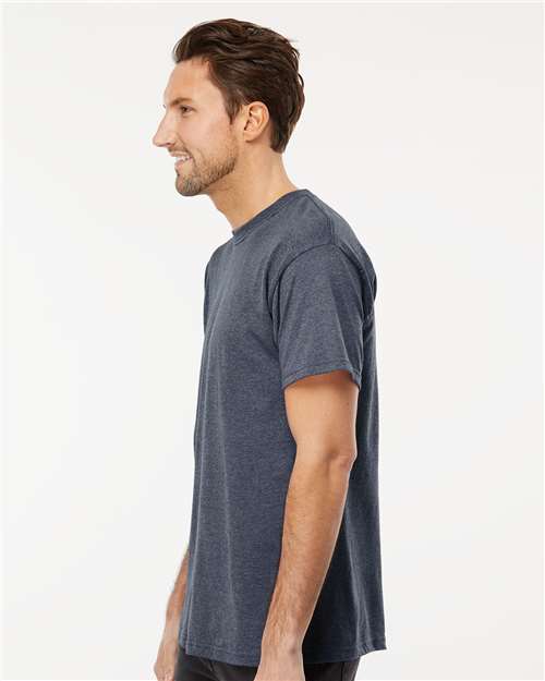 M&O Gold Soft Touch T-Shirt 4800 Heather Navy