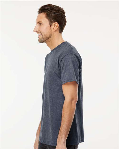 M&O Gold Soft Touch T-Shirt 4800 Heather Navy