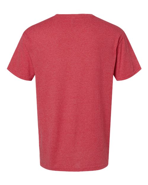 M&O Gold Soft Touch T-Shirt 4800 Heather Red