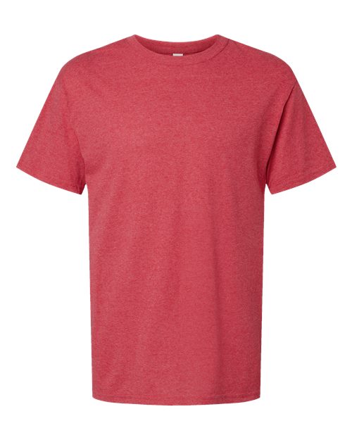 M&O Gold Soft Touch T-Shirt 4800 Heather Red