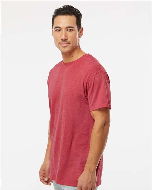 M&O Gold Soft Touch T-Shirt 4800 Heather Red