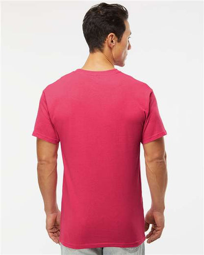 M&O Gold Soft Touch T-Shirt 4800 Heliconia