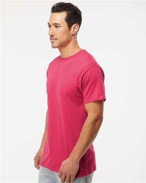 M&O Gold Soft Touch T-Shirt 4800 Heliconia