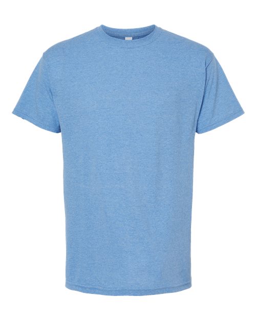 M&O Gold Soft Touch T-Shirt 4800 Light Blue Heather