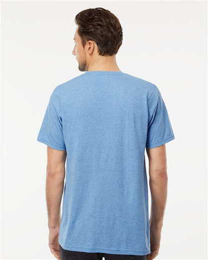 M&O Gold Soft Touch T-Shirt 4800 Light Blue Heather