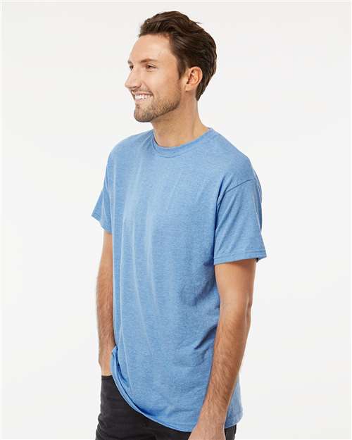 M&O Gold Soft Touch T-Shirt 4800 Light Blue Heather