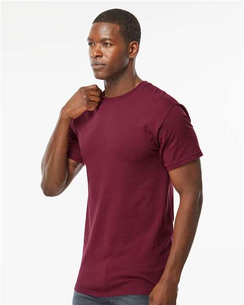 M&O Gold Soft Touch T-Shirt 4800 Maroon