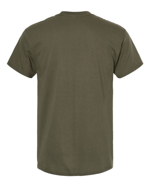 M&O Gold Soft Touch T-Shirt 4800 Military Green