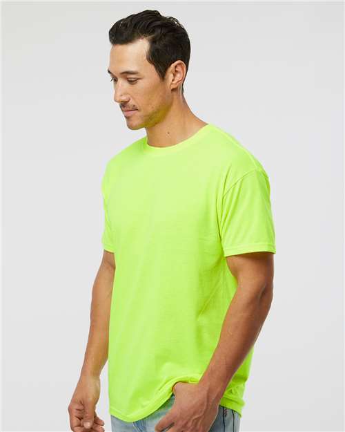 M&O Gold Soft Touch T-Shirt 4800 Safety Green