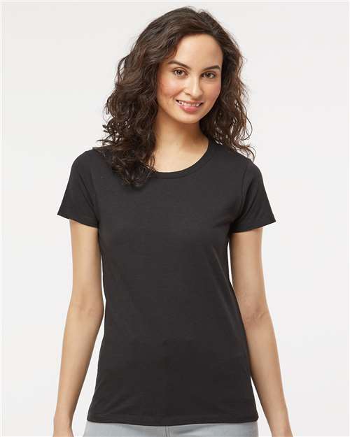 Custom Embroidered  M&O Women's Gold Soft Touch T-Shirt 4810  