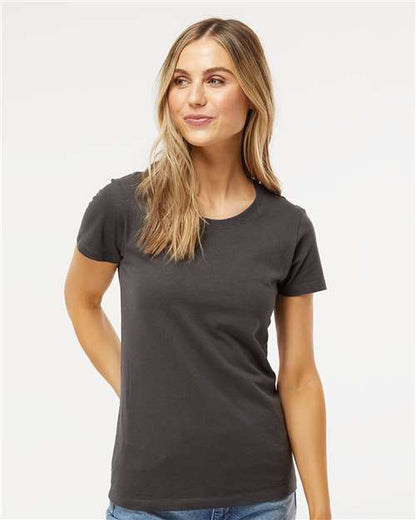 Custom Embroidered  M&O Women's Gold Soft Touch T-Shirt 4810  